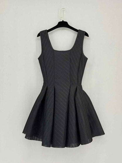 Pre - loved MAJE Gulliver Black Size Large Short Dress at Reems Closet