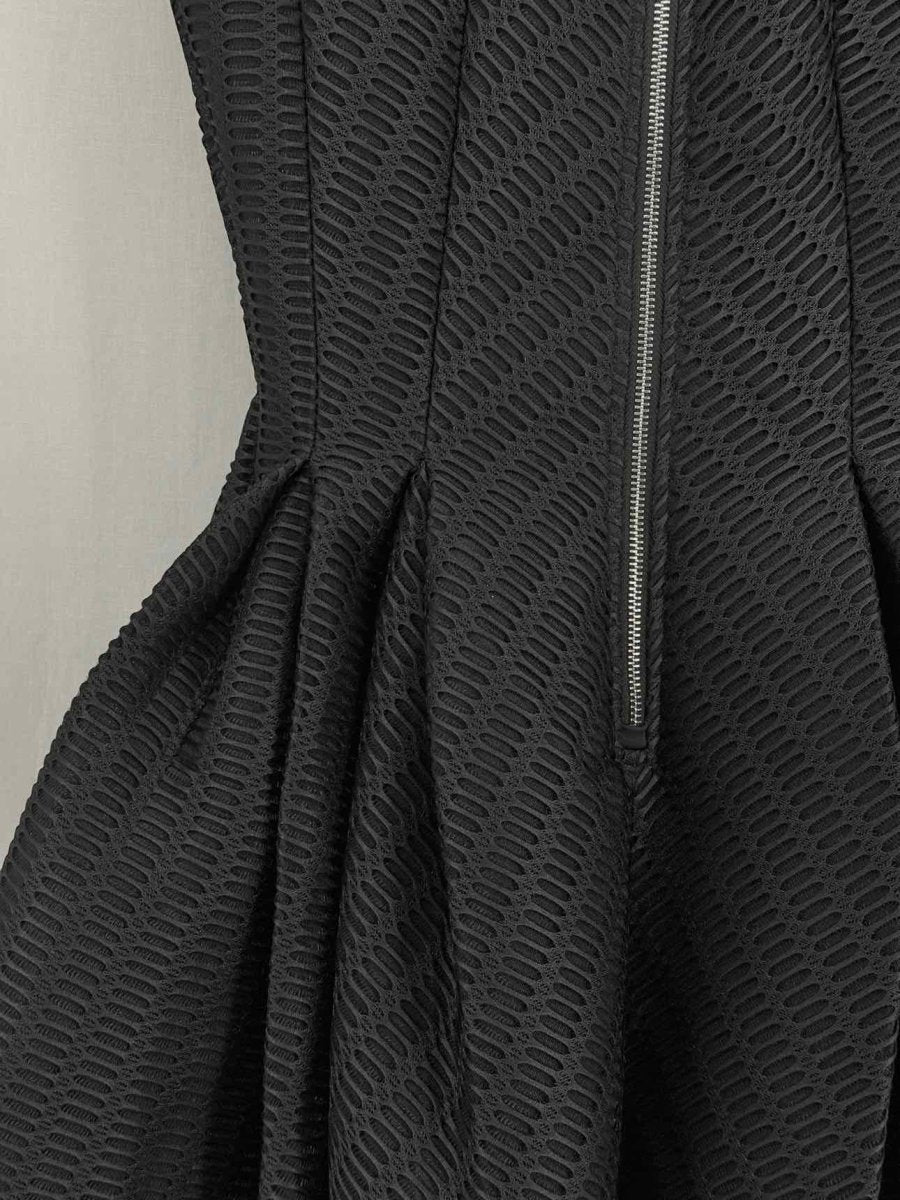 Pre - loved MAJE Gulliver Black Size Large Short Dress at Reems Closet