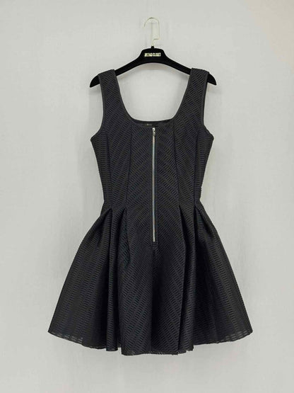 Pre - loved MAJE Gulliver Black Size Large Short Dress at Reems Closet
