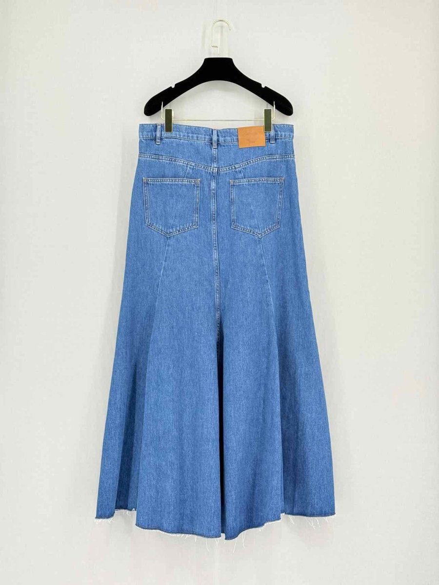 Pre - loved MAJE Jondulys Blue Size US 6 Long Skirt at Reems Closet