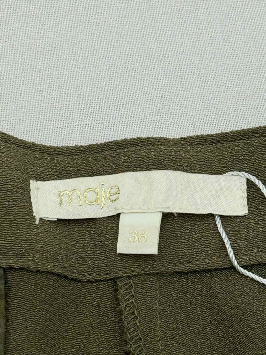 Pre - loved MAJE Khaki Size US 4 Shorts at Reems Closet