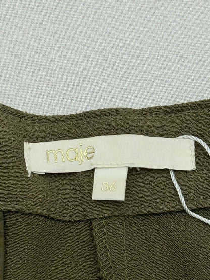 Pre - loved MAJE Khaki Size US 4 Shorts at Reems Closet