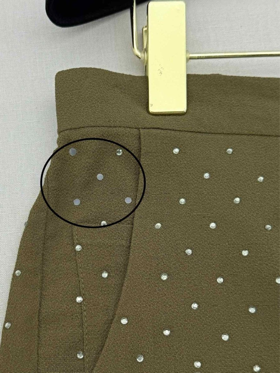 Pre - loved MAJE Khaki Size US 4 Shorts at Reems Closet