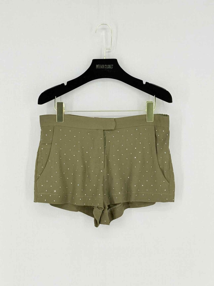 Pre - loved MAJE Khaki Size US 4 Shorts at Reems Closet