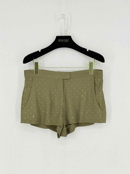 Pre - loved MAJE Khaki Size US 4 Shorts at Reems Closet