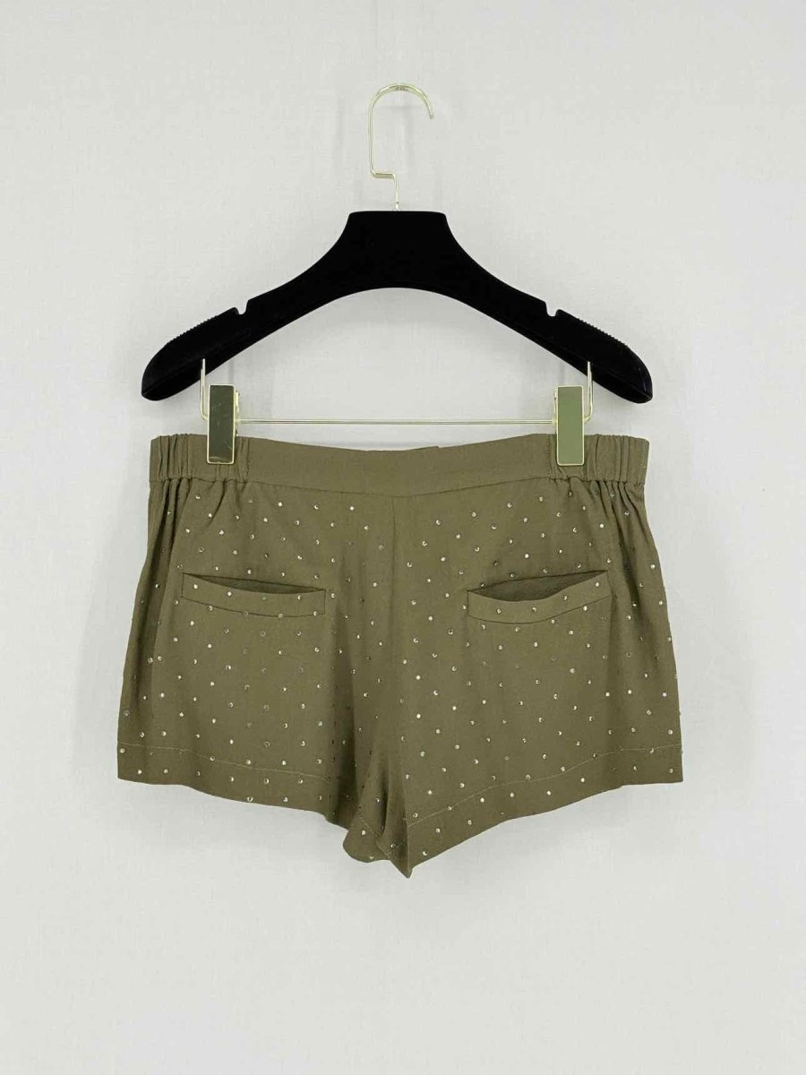 Pre - loved MAJE Khaki Size US 4 Shorts at Reems Closet