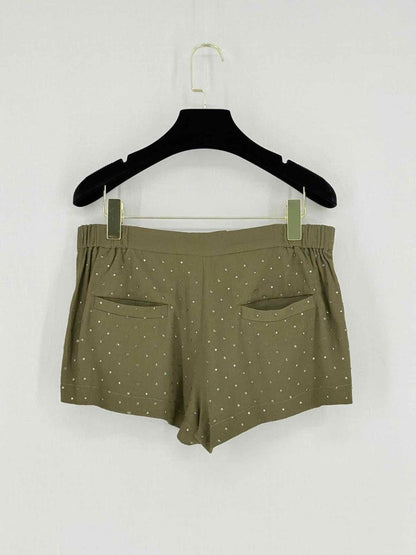 Pre - loved MAJE Khaki Size US 4 Shorts at Reems Closet