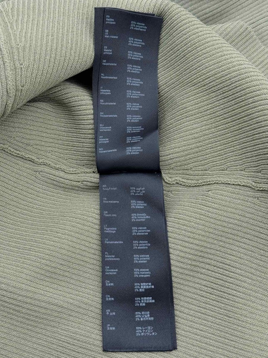 Pre - loved MAJE Knit Khaki Size US 8 Short Dress at Reems Closet