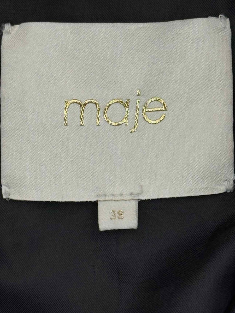 Pre-loved MAJE Madone Black Size US 6 Jacket at Reems Closet