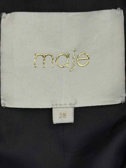 Pre-loved MAJE Madone Black Size US 6 Jacket at Reems Closet