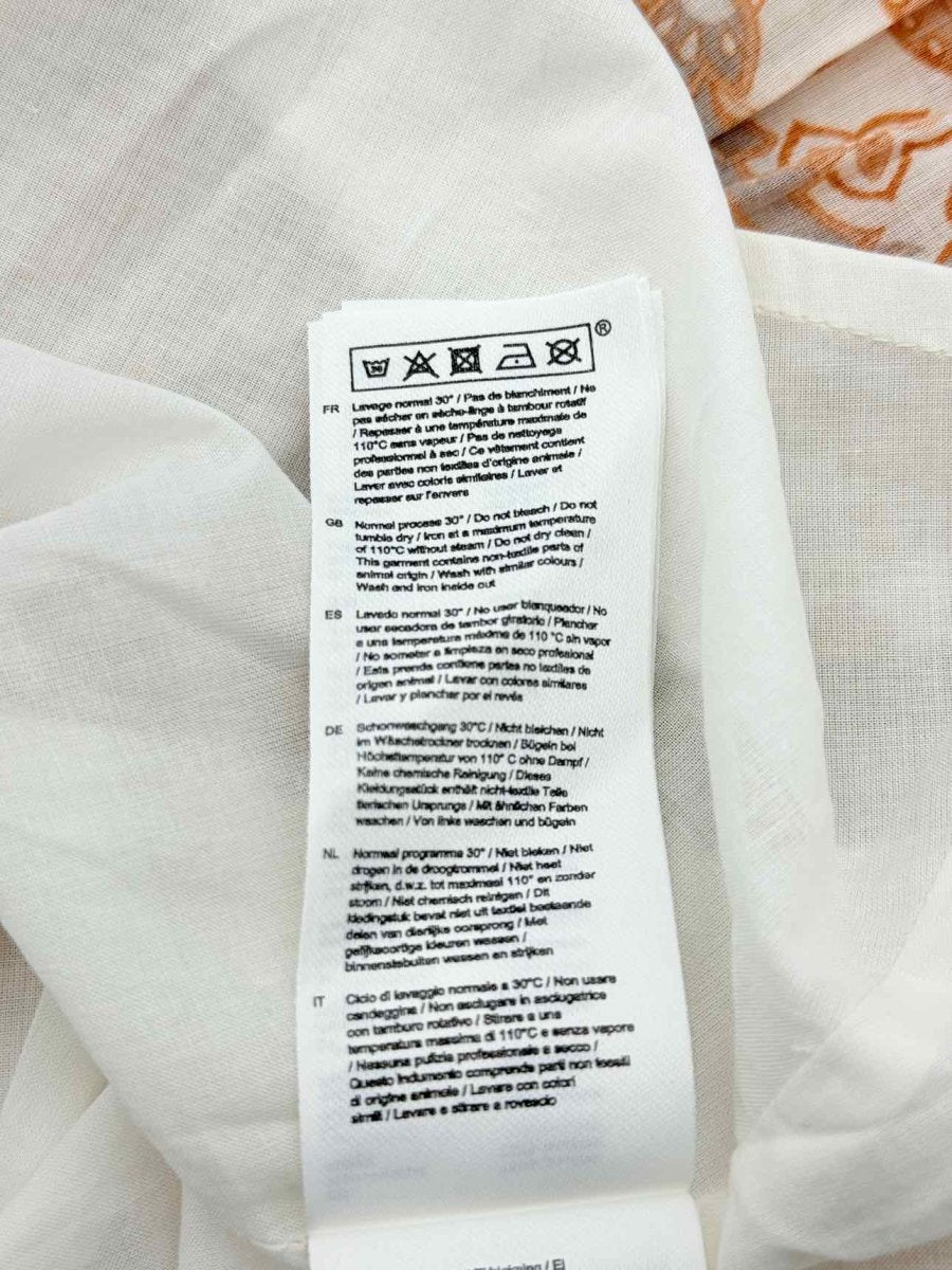 Pre - loved MAJE Orange Paisley Print Size US 8 Short Dress at Reems Closet