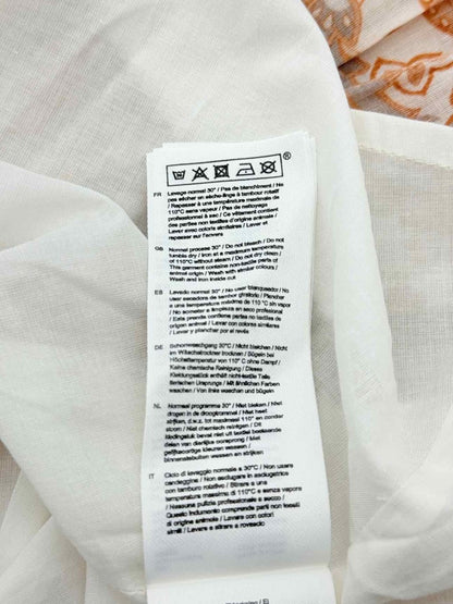 Pre - loved MAJE Orange Paisley Print Size US 8 Short Dress at Reems Closet