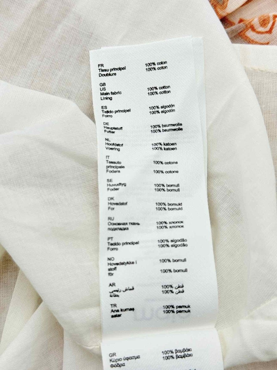 Pre - loved MAJE Orange Paisley Print Size US 8 Short Dress at Reems Closet