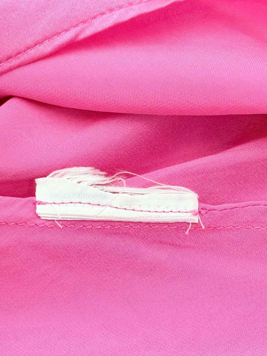 Pre - loved MAJE Pink Lace Trim Size Medium Top at Reems Closet