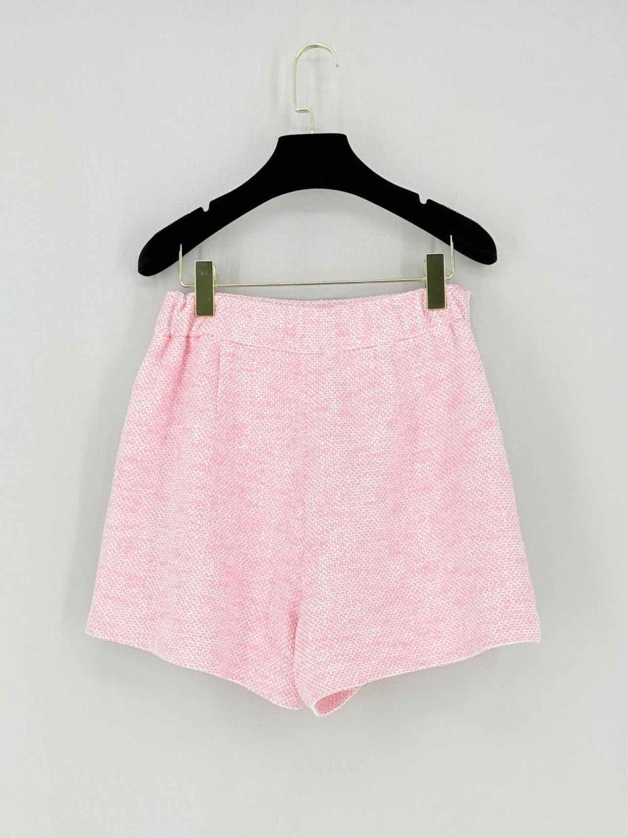 Pre - loved MAJE Pink Tweed Size US 8 Shorts at Reems Closet