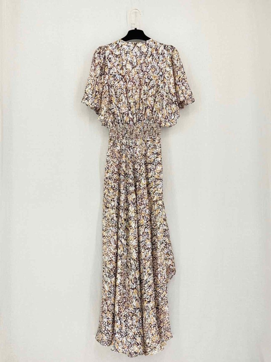 Pre-loved MAJE Rachelle White Multicolor Size US 6 Midi Dress at Reems Closet