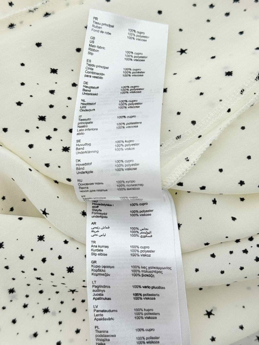 Pre - loved MAJE Racky Off - white & Black Size US 4 Midi Dress at Reems Closet