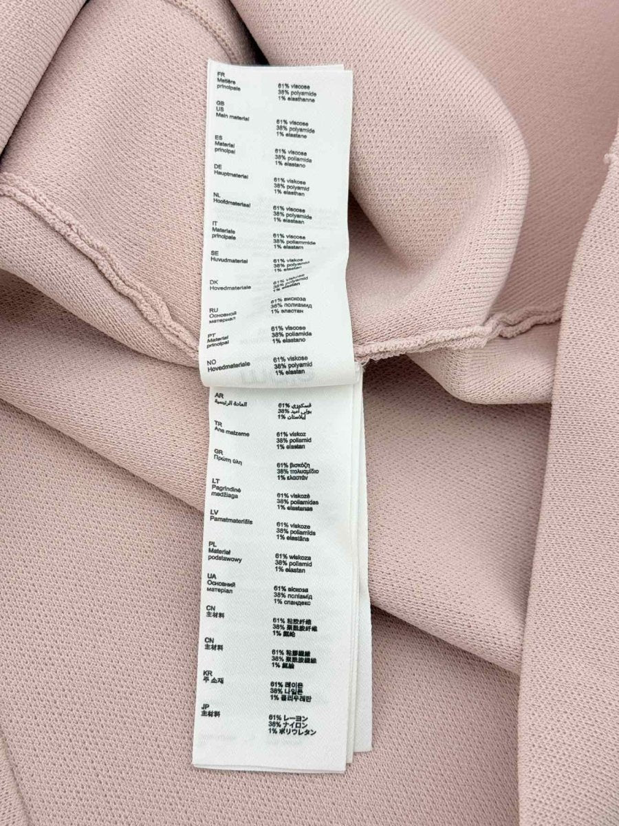 Pre - loved MAJE Revisto Knit Pink Size US 2 Short Dress at Reems Closet