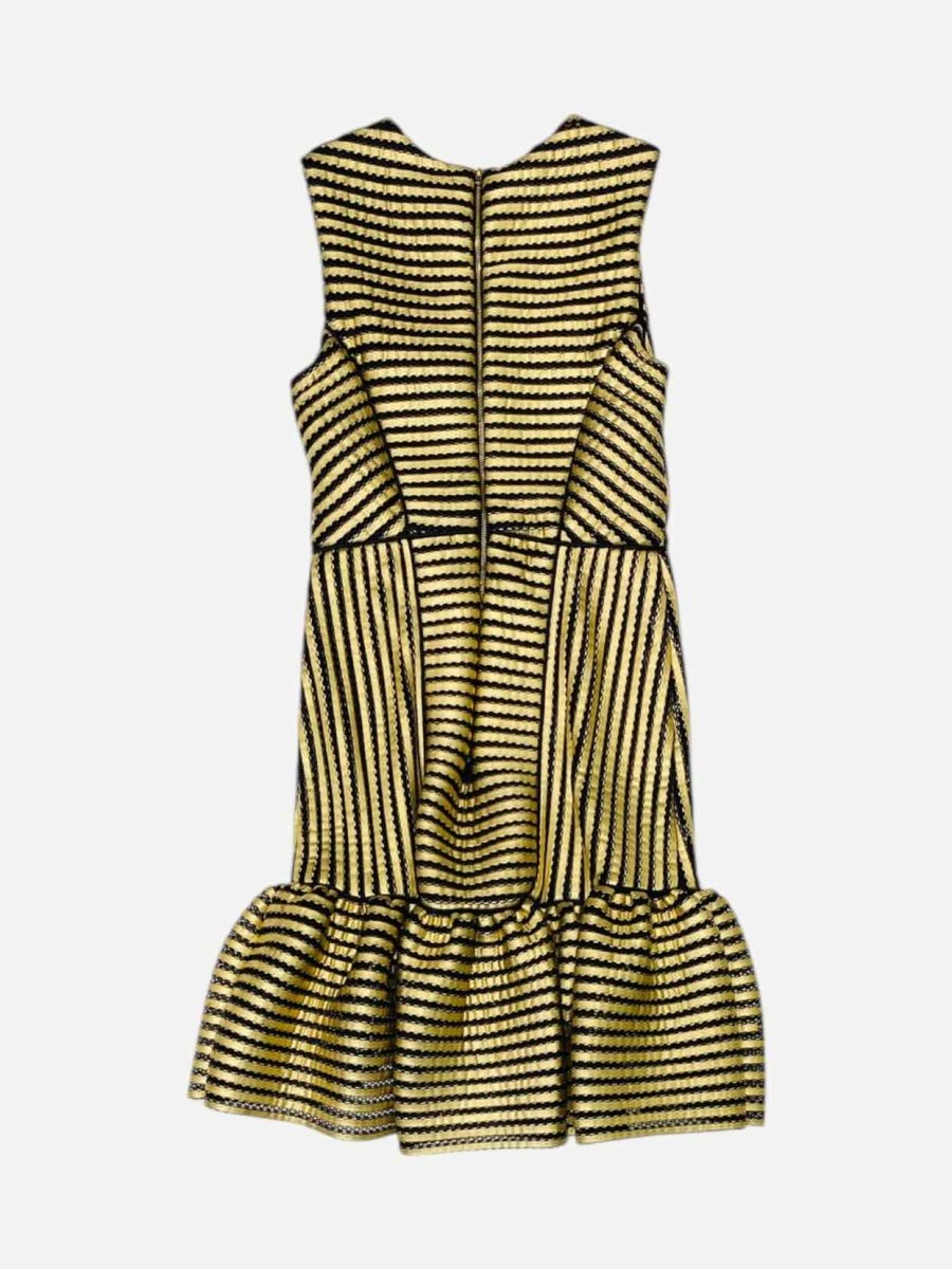 MAJE Rezzano Gold & Black Size Medium Short Dress - Reems Closet MAJE Rezzano Gold & Black Size Medium Short Dress - Reems Closet
