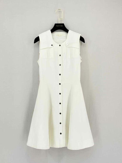 Pre-loved MAJE Rimelli White Size Small Short Dress at Reems Closet