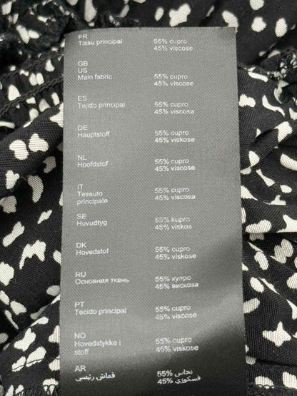 Pre-loved MAJE Rosila Black & White Size US 4 Midi Dress at Reems Closet
