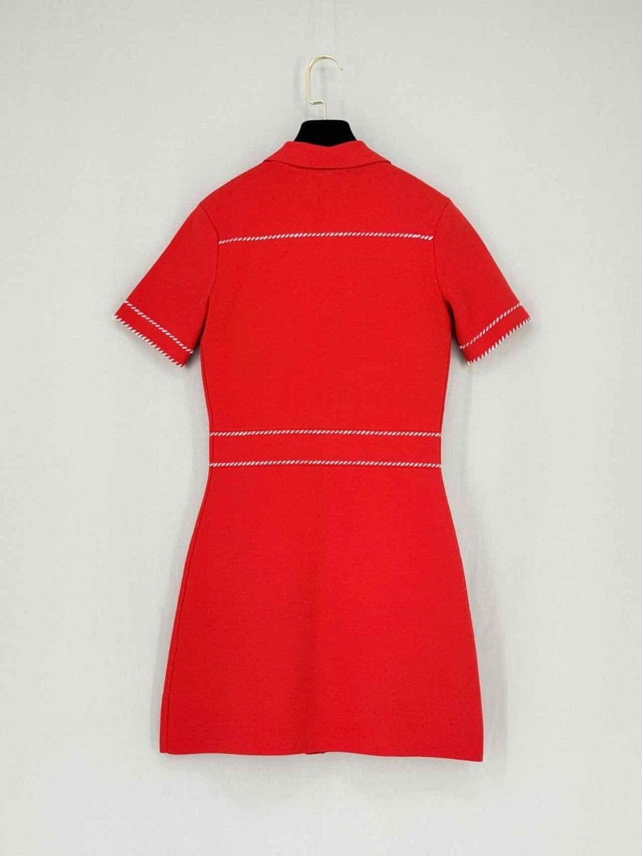Pre - loved MAJE Ross Red Size US 2 Short Dress at Reems Closet