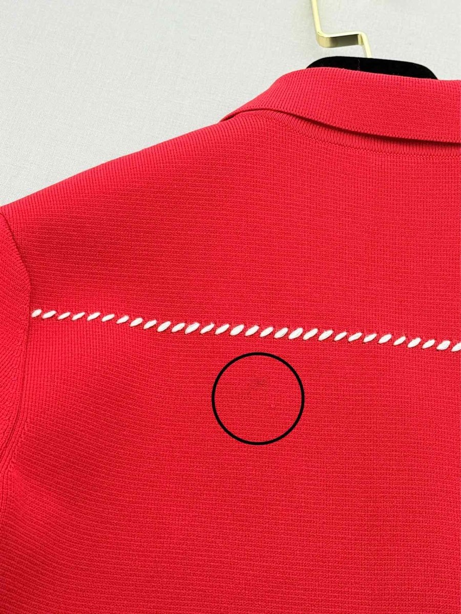 Pre - loved MAJE Ross Red Size US 2 Short Dress at Reems Closet