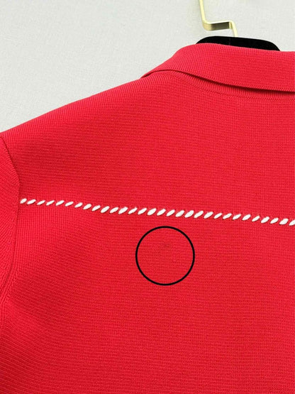 Pre - loved MAJE Ross Red Size US 2 Short Dress at Reems Closet