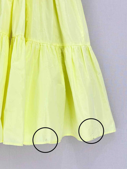 Pre - loved MAJE Runnala Yellow Size US 4 Midi Dress at Reems Closet