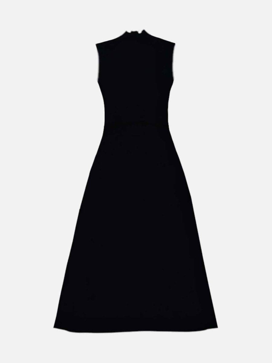 Pre - loved MAJE Sleeveless Black Long Dress at Reems Closet