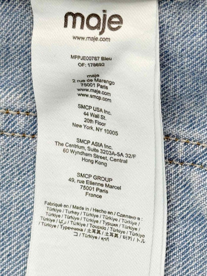 Pre-loved MAJE Straight Leg Faded Blue Size 24 Jeans at Reems Closet