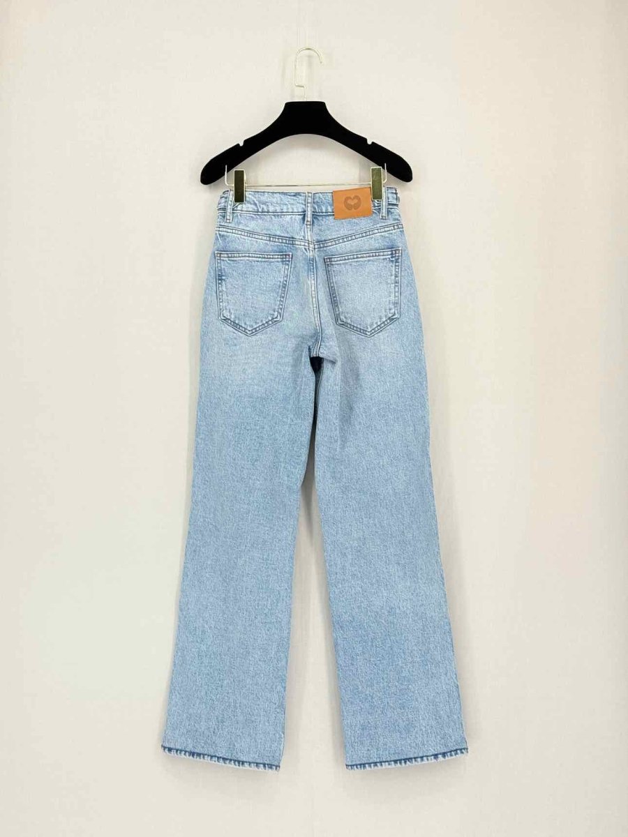 Pre-loved MAJE Straight Leg Faded Blue Size 24 Jeans at Reems Closet