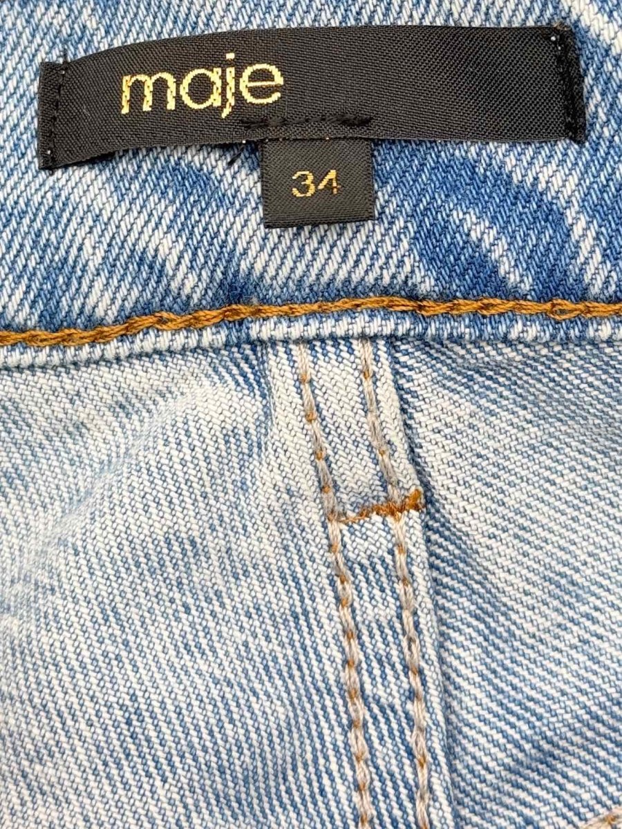 Pre-loved MAJE Straight Leg Faded Blue Size 24 Jeans at Reems Closet