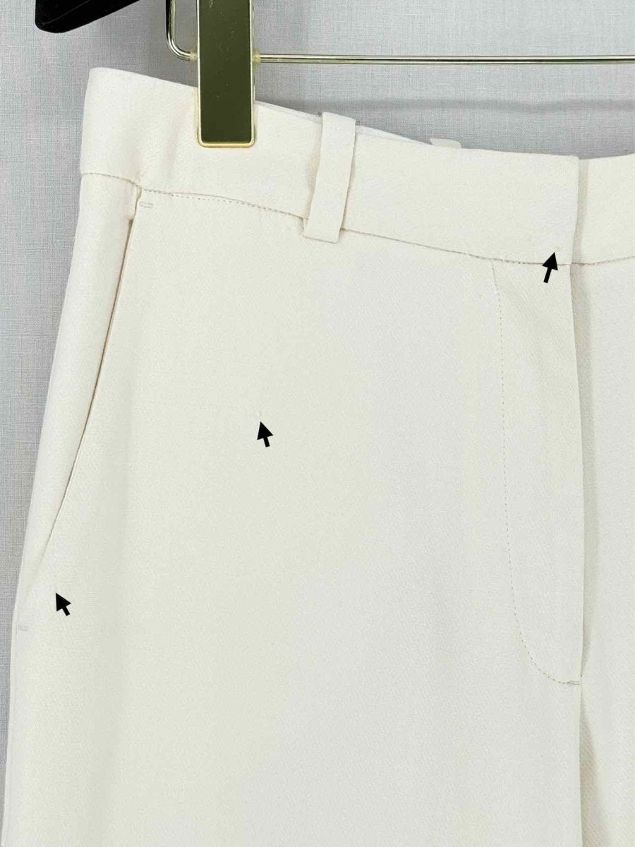 Pre - loved MAJE Tailored White Size US 4 Pants at Reems Closet