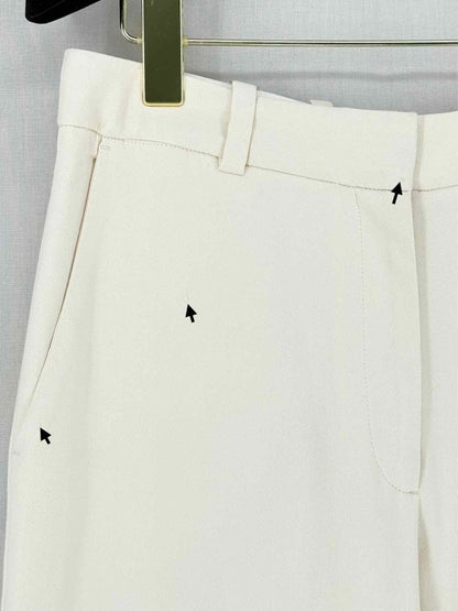 Pre - loved MAJE Tailored White Size US 4 Pants at Reems Closet