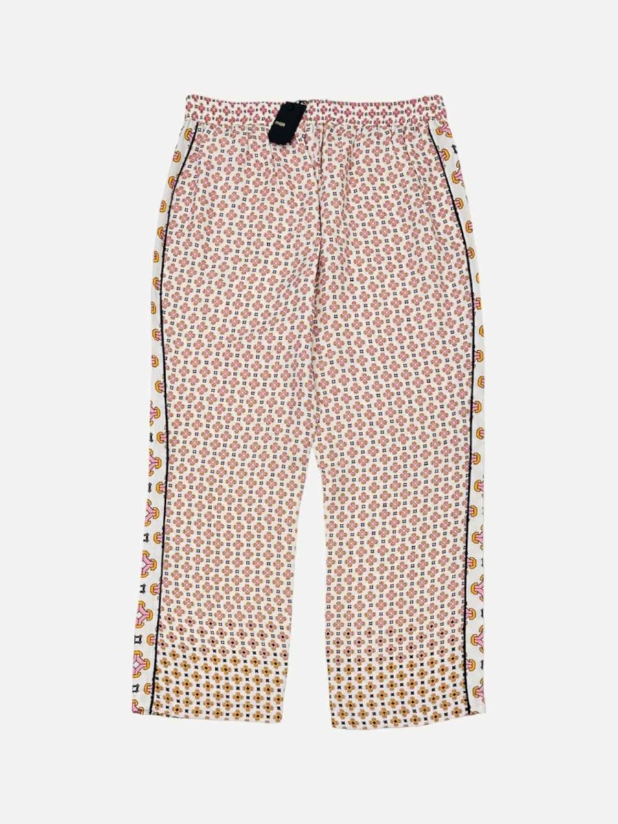 Pre - loved MAJE White Multicolor Printed Pants at Reems Closet