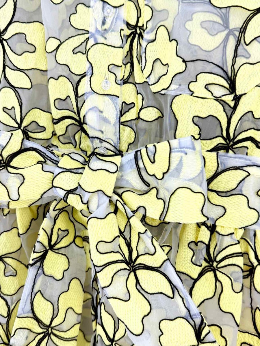 Pre - loved MAJE Yellow Multicolor Size Small Knee Length Dress at Reems Closet