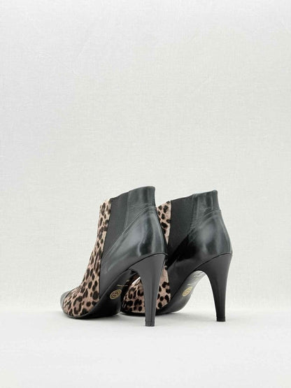 Pre - loved MALENE BIGER Black & Brown Size EU 38 Ankle Boots at Reems Closet