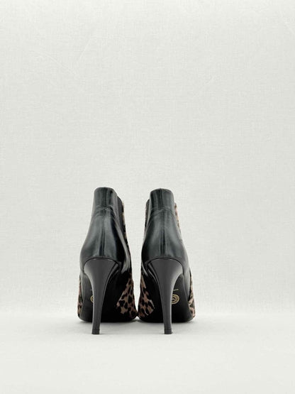 Pre - loved MALENE BIGER Black & Brown Size EU 38 Ankle Boots at Reems Closet