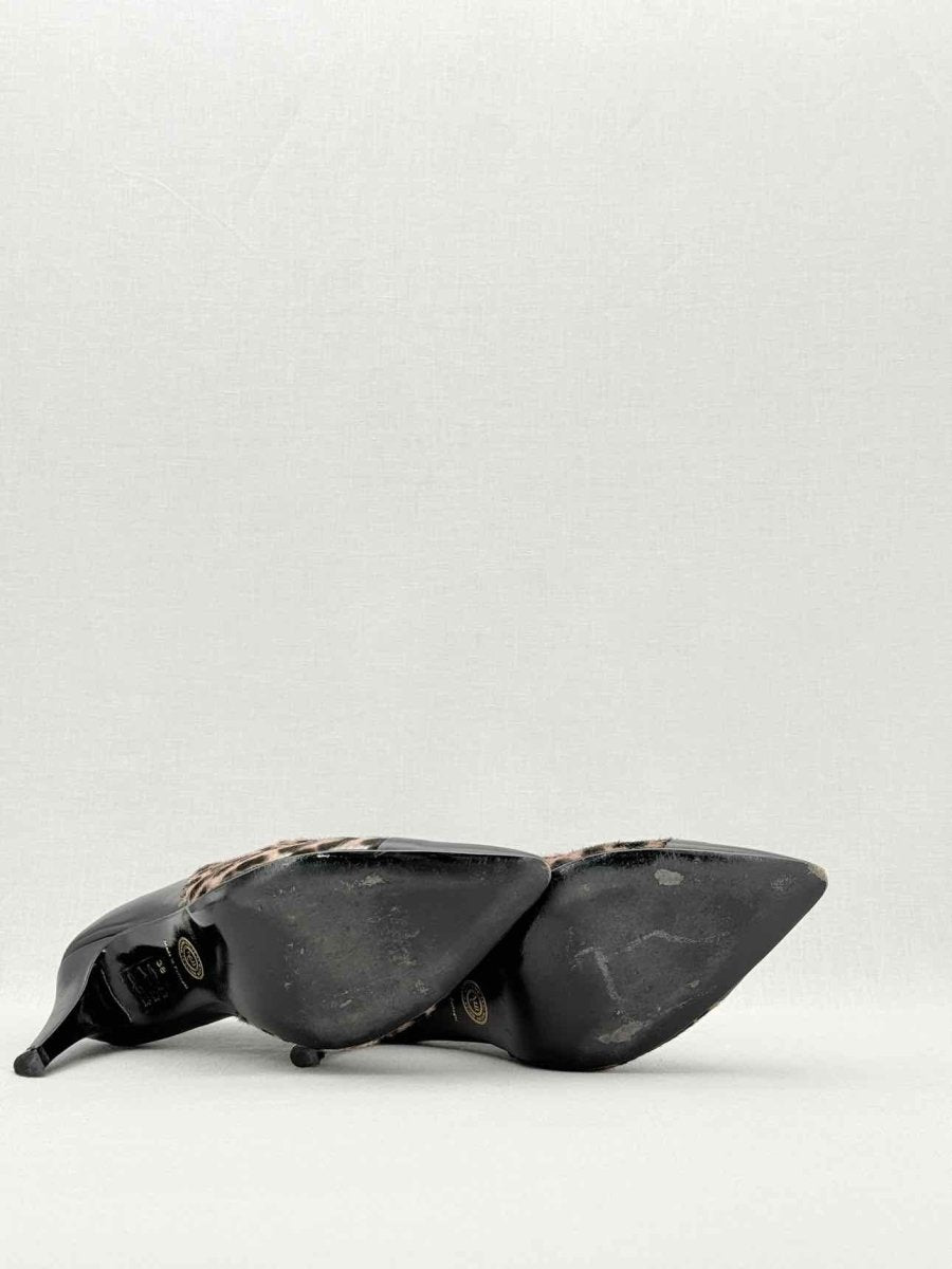 Pre - loved MALENE BIGER Black & Brown Size EU 38 Ankle Boots at Reems Closet