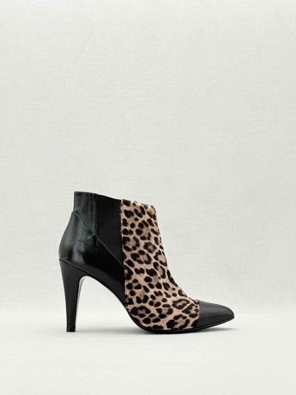 Pre - loved MALENE BIGER Black & Brown Size EU 38 Ankle Boots at Reems Closet