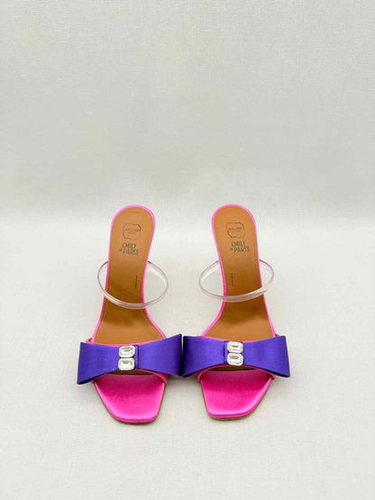 Pre-loved MALONE SOULIERS EA7 Purple & Pink Size EU 37.5 Mules at Reems Closet