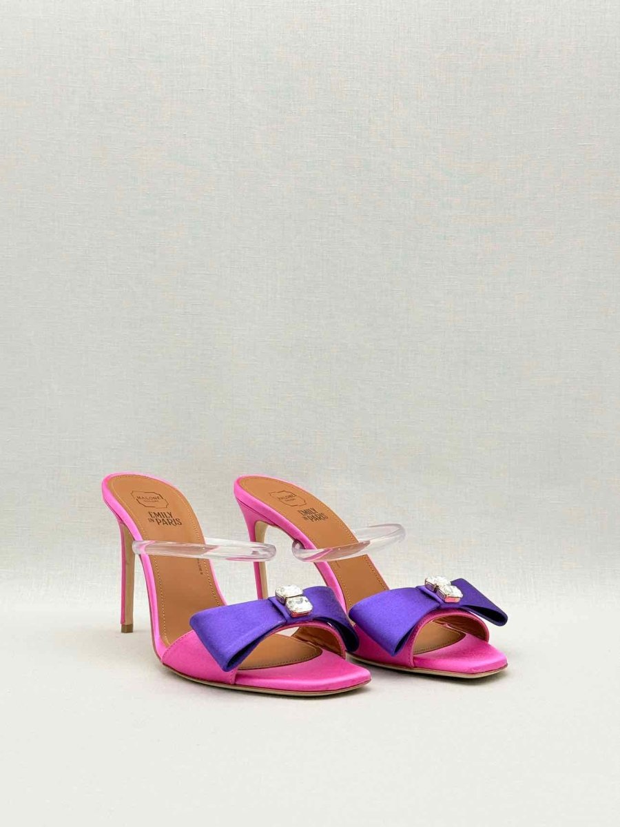 Pre-loved MALONE SOULIERS EA7 Purple & Pink Size EU 37.5 Mules at Reems Closet