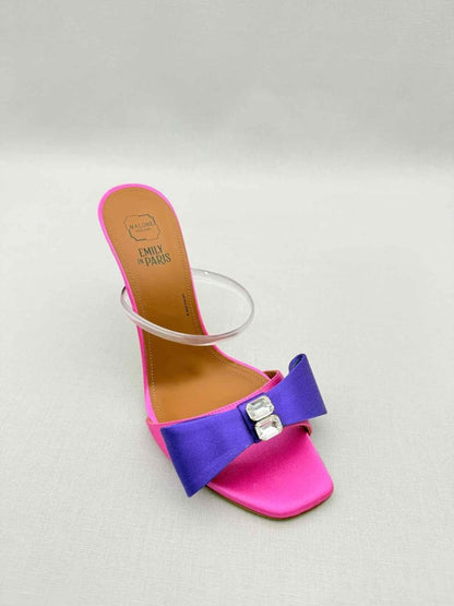 Pre-loved MALONE SOULIERS EA7 Purple & Pink Size EU 37.5 Mules at Reems Closet