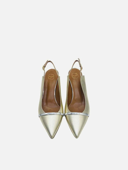 Pre - loved MALONE SOULIERS Kaya Gold Pumps at Reems Closet