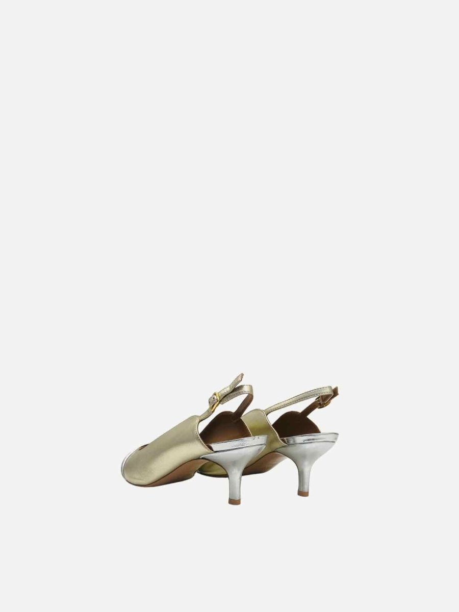 Pre - loved MALONE SOULIERS Kaya Gold Pumps at Reems Closet