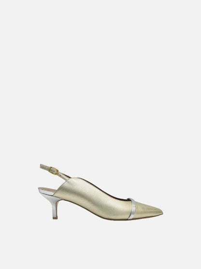 Pre - loved MALONE SOULIERS Kaya Gold Pumps at Reems Closet