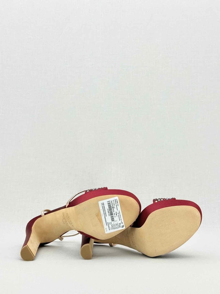 Pre - loved MALONE SOULIERS Lauren Red Size EU 39.5 Heeled Sandals at Reems Closet