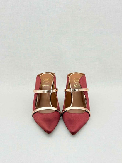 Pre - loved MALONE SOULIERS Maureen Burgundy Size EU 37 Mules at Reems Closet
