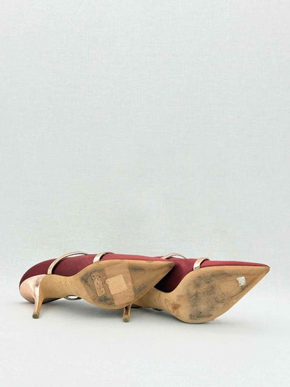 Pre - loved MALONE SOULIERS Maureen Burgundy Size EU 37 Mules at Reems Closet